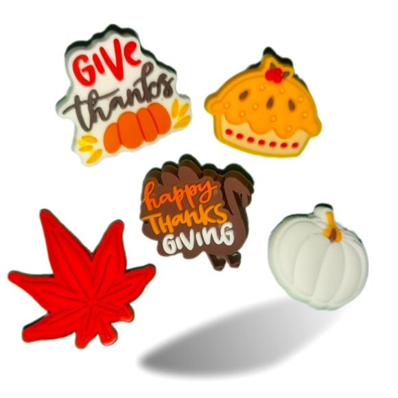 Fall Shoe Charms (5 pack) - Picture 1 of 6